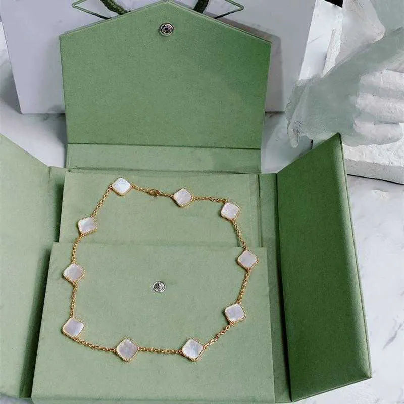 Fashion Necklace Elegant Ten Clover Classic Necklaces Gift for Woman Jewelry Pendant Highly Quality Holiday gifts
Fashion Necklace Elegant Ten Clover Classic Necklaces Gift for Woman Jewelry Pendant Highly Quality Holiday gifts