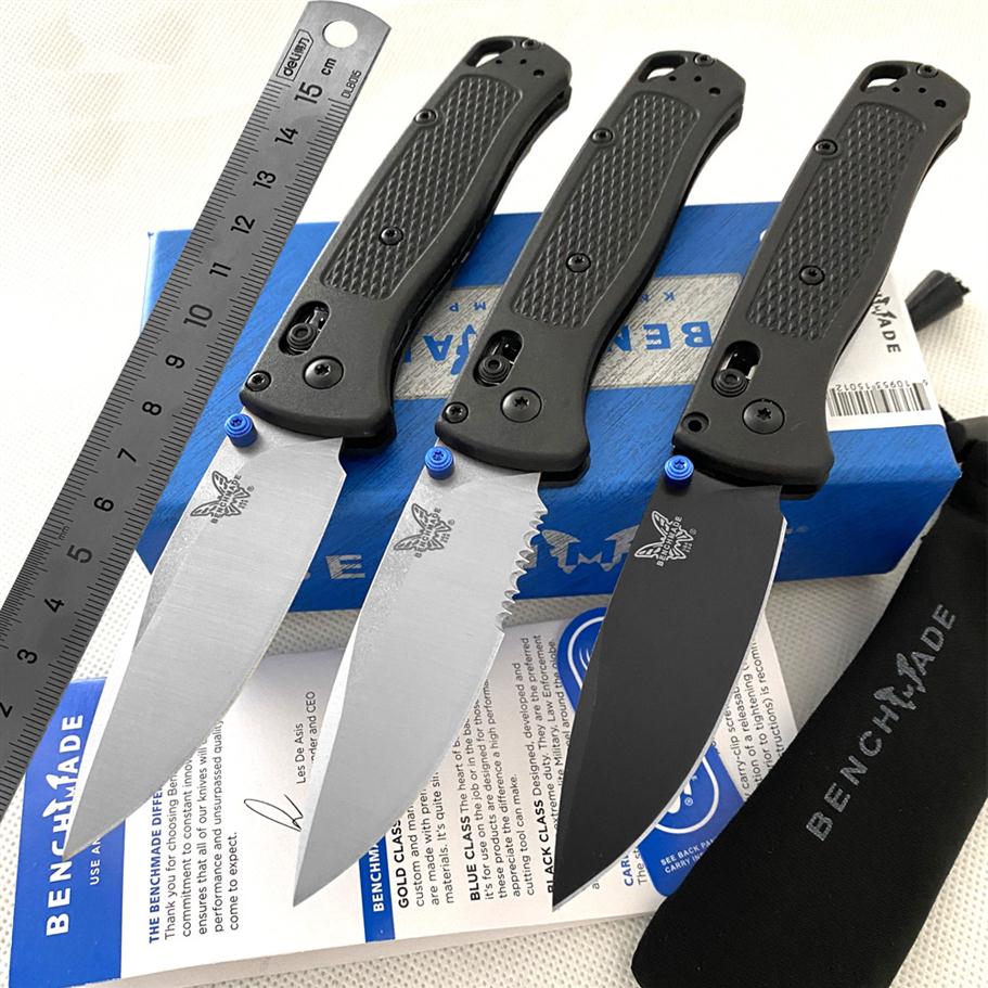Benchmade 535 535s Bugout AXIS Folding Knife 3 24'' S30V Satin Plain Blade Black Nylon glass Fiber Handles Pocket Knives Outd268n
Benchmade 535 535s Bugout AXIS Folding Knife 3 24'' S30V Satin Plain Blade Black Nylon glass Fiber Handles Pocket Knives Outd268n