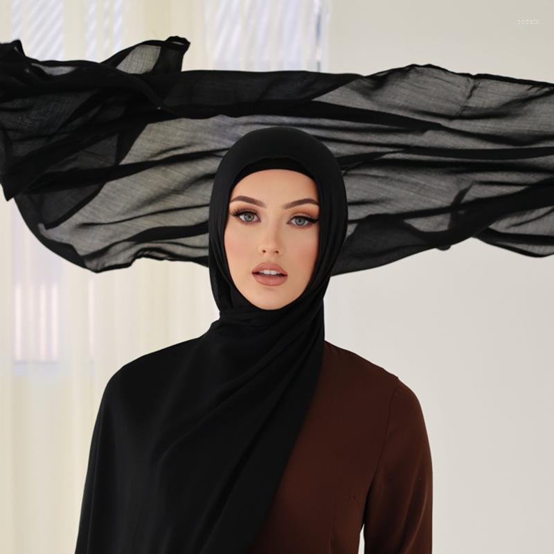 Scarves Plain Modal Hijabs Muslim Soft Viscose Voile Scarfs Fashion Women Shawls For Lady