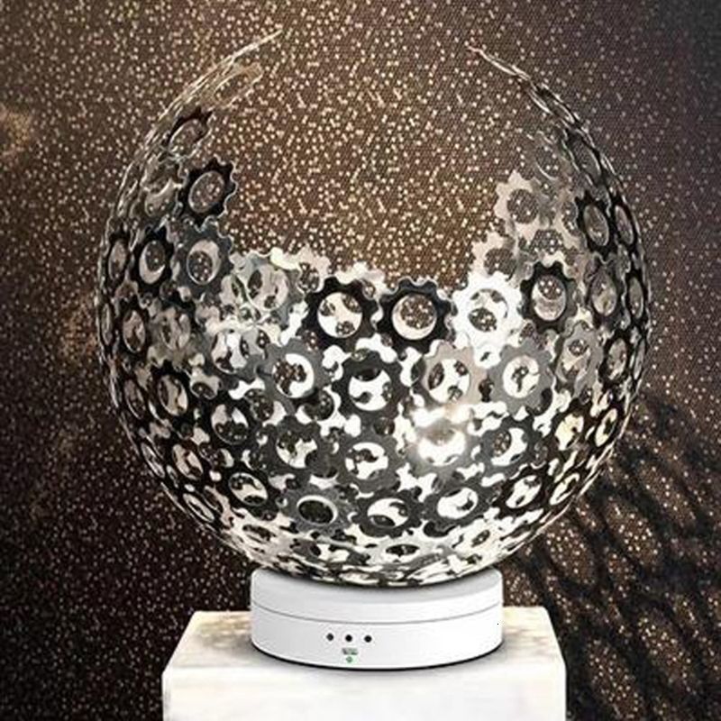 Jewelry Stand High Power Electric Rotating Display Base Organizer Turntable Jewellery Packaging Tools 230105