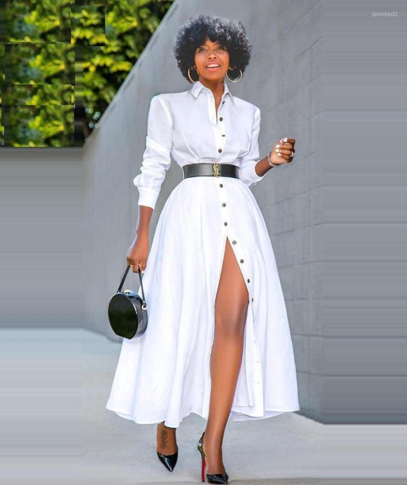 Casual Dresses 2023 Fashion Long Sleeve Classic Dress Streetwear Sexy Button Slim Maxi Commute Lapel Women Shirt, Black
Casual Dresses 2023 Fashion Long Sleeve Classic Dress Streetwear Sexy Button Slim Maxi Commute Lapel Women Shirt, Black