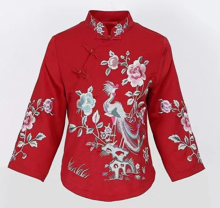Ethnic clothing Tang suit chinese style female Asian vintage traditional Qipao shirt top summer clothes especial embroidery loose stylist
Ethnic clothing Tang suit chinese style female Asian vintage traditional Qipao shirt top summer clothes especial embroidery loose stylist