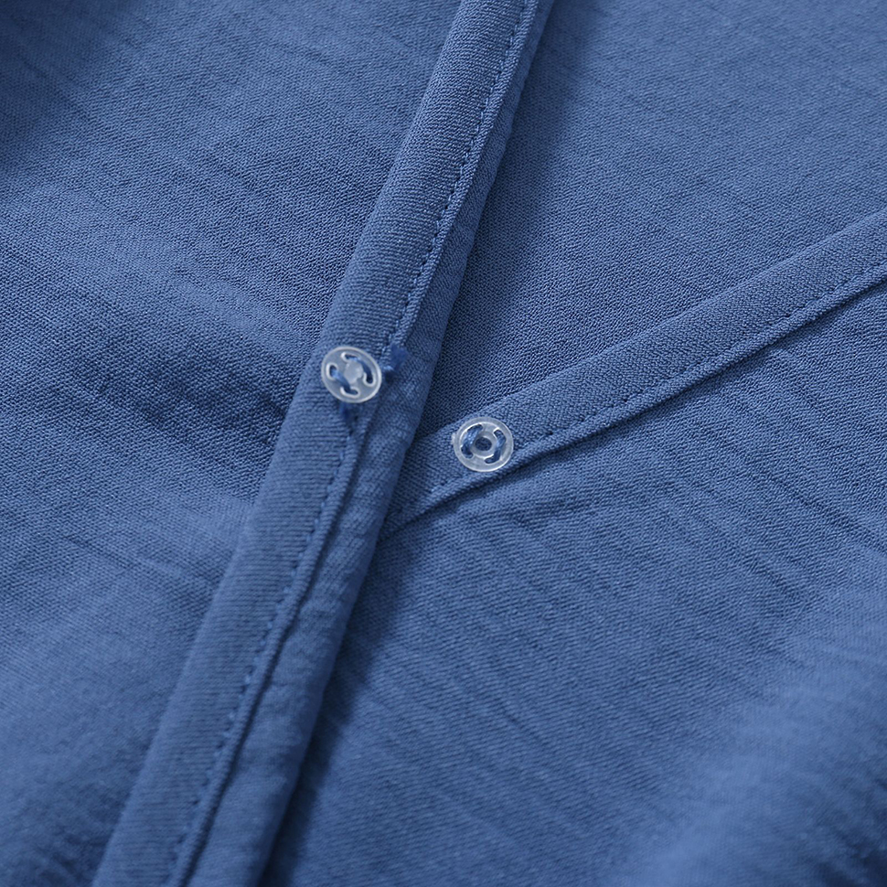 Summer Women Jumpsuit Casual Solid Color V Neck Baggy Long Sleeve Waist Tie Ruffle Hem Short Mini Dress Romper