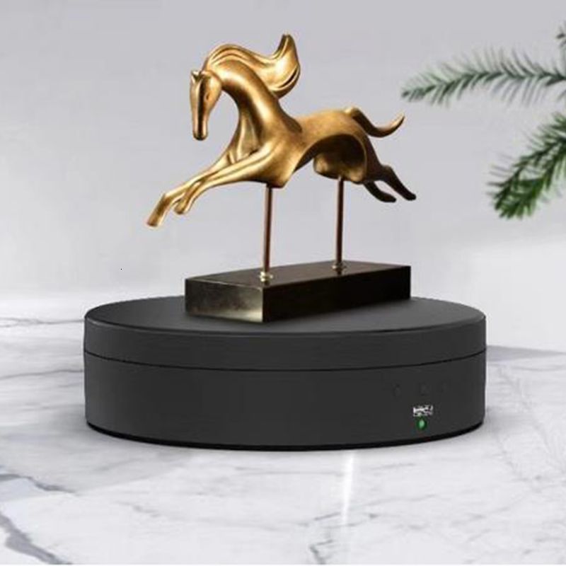 Jewelry Stand High Power Electric Rotating Display Base Organizer Turntable Jewellery Packaging Tools 230105