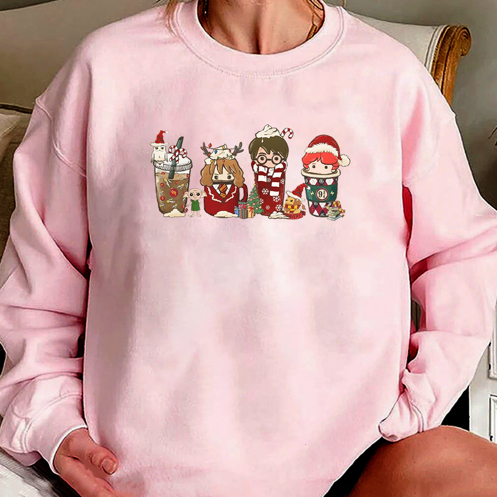 Men's Hoodies Sweatshirts HP Christmas Sweatshirt Magical Wizard School Pullover Coffee Jumper Party Retro Crewneck 230105 - view 3