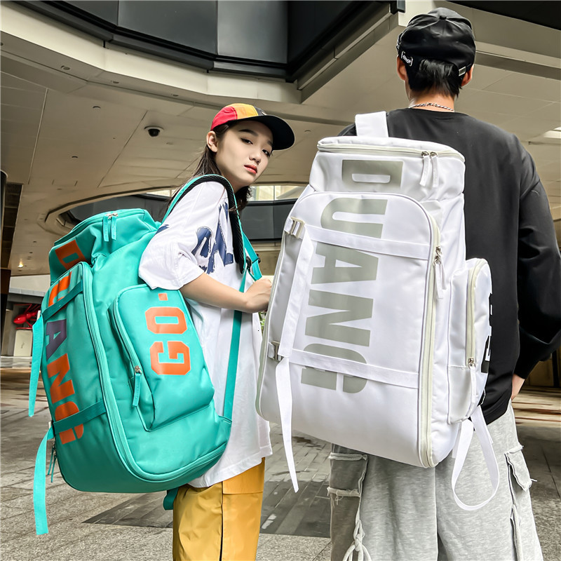 School Bags Highquality Women's Backpack Outdoor Waterproof Travel Oxford Spinning Large Capacity Unisex Green White Black 230106