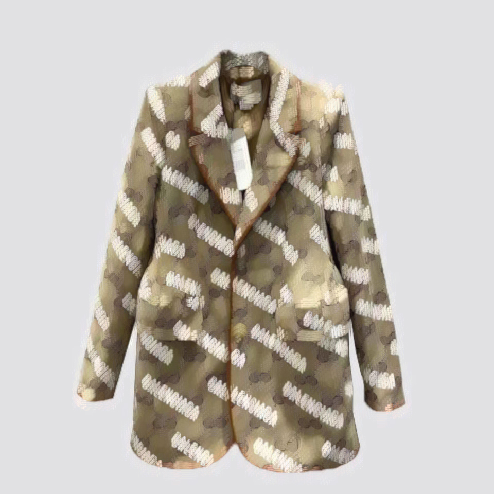 High Profile Suit luxury Designer fashion women suit designer clothes blazer with full letters 2023 spring new released tops, Brown
High Profile Suit luxury Designer fashion women suit designer clothes blazer with full letters 2023 spring new released tops, Brown