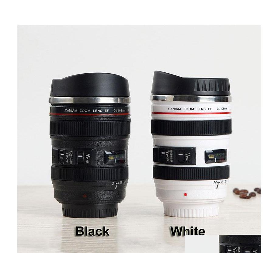 Mugs Creative 400Ml Camera Lens Mug Portable Stainless Steel Tumbler Travel Milk Coffee Novelty Double Layer Cups Dh1348 Drop Delive Dhebh, 2 colors
Mugs Creative 400Ml Camera Lens Mug Portable Stainless Steel Tumbler Travel Milk Coffee Novelty Double Layer Cups Dh1348 Drop Delive Dhebh, 2 colors