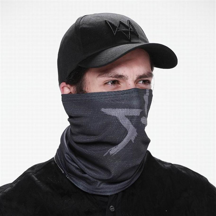 Watch Dogs Aiden Pearce MASK Cap Cotton Hat Set Costume Cosplay Hat Mens 6 Panel Tactique Baseball Caps317h