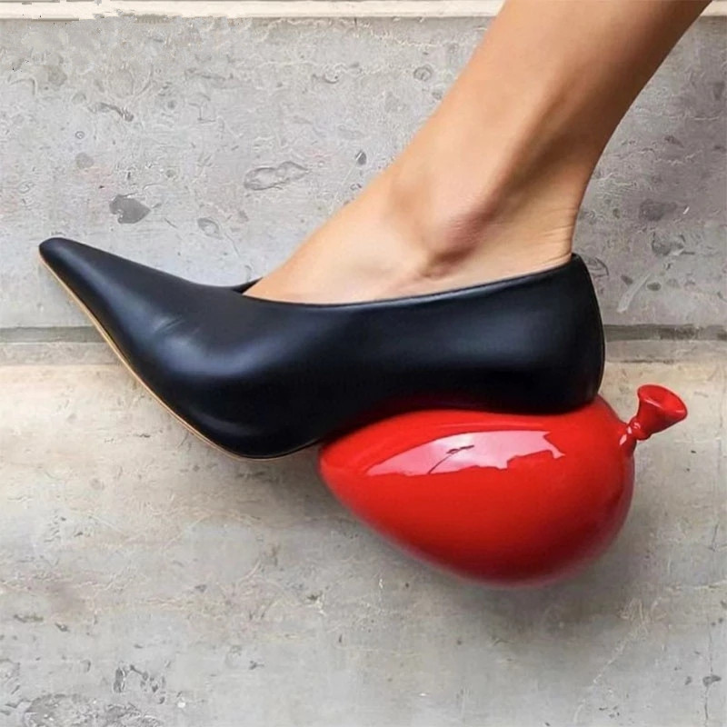 2023 Super Strange Heels Dress Shoes Ladies Leather Pointy Toe Leather Pumps Female Fashion Week Women Party shoe, Red
2023 Super Strange Heels Dress Shoes Ladies Leather Pointy Toe Leather Pumps Female Fashion Week Women Party shoe, Red