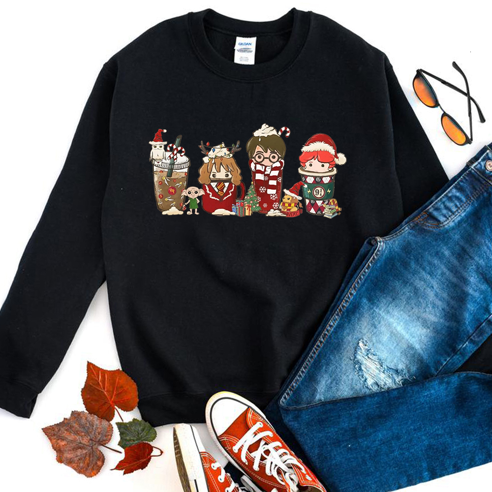 Men's Hoodies Sweatshirts HP Christmas Sweatshirt Magical Wizard School Pullover Coffee Jumper Party Retro Crewneck 230105 - view 7