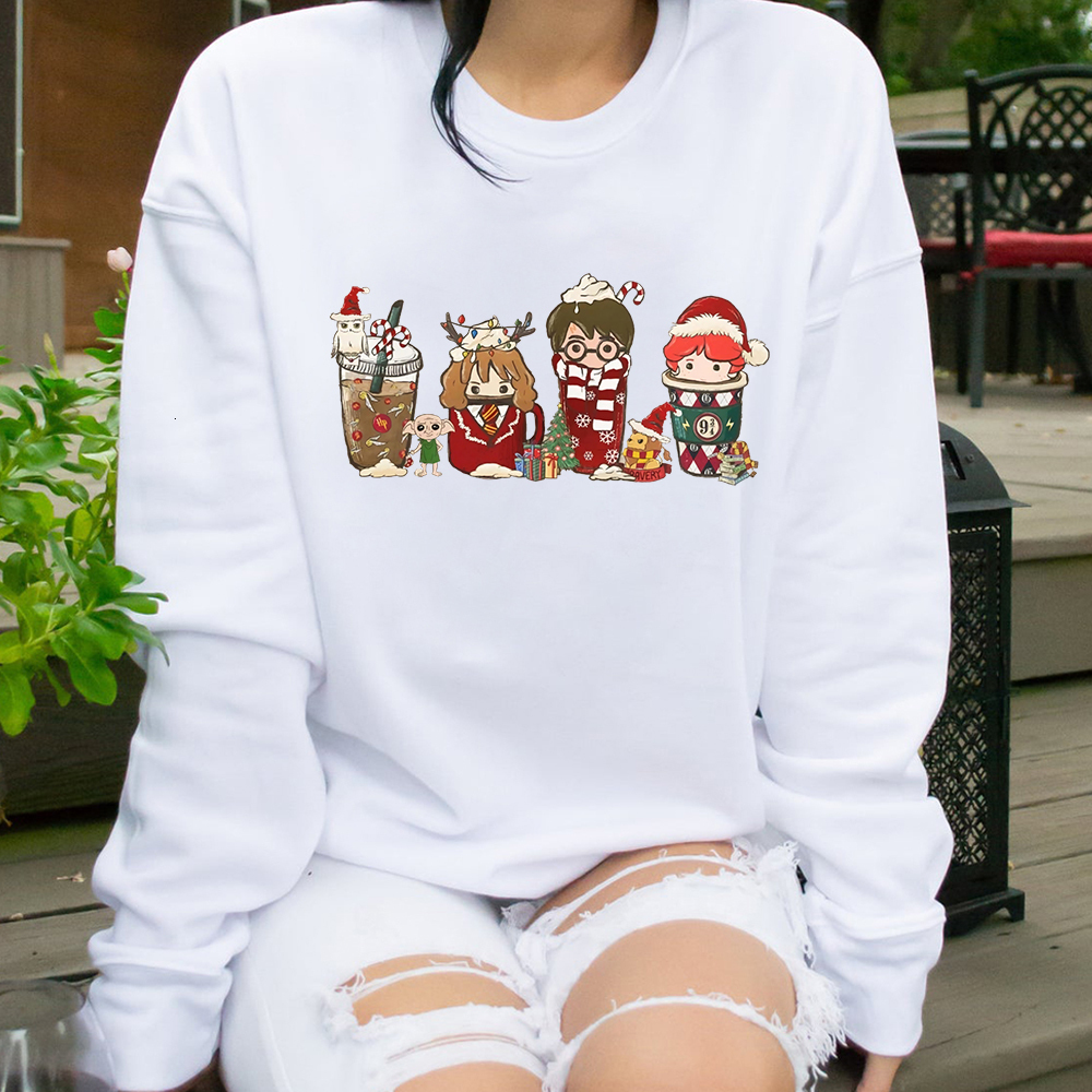 Men's Hoodies Sweatshirts HP Christmas Sweatshirt Magical Wizard School Pullover Coffee Jumper Party Retro Crewneck 230105 - view 5
