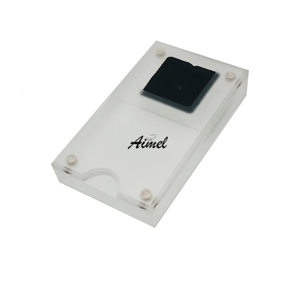 Jewelry Stand Acrylic Loose Diamond Storage Box Gems Stone Display Organizer Exhibition Case Gemstone Package Gift Showcase 230105