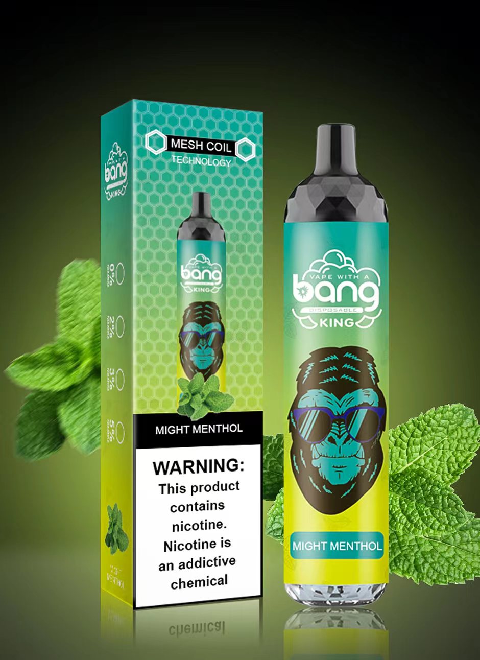 Bang king 6000 Puffs Disposable E cigarettes 850mAh Rechargeable Battery Vaporizer 14ml Pre Filled Mesh Coil Pods vape vs puff 800 2800 1600 elves 5000
Bang king 6000 Puffs Disposable E cigarettes 850mAh Rechargeable Battery Vaporizer 14ml Pre Filled Mesh Coil Pods vape vs puff 800 2800 1600 elves 5000