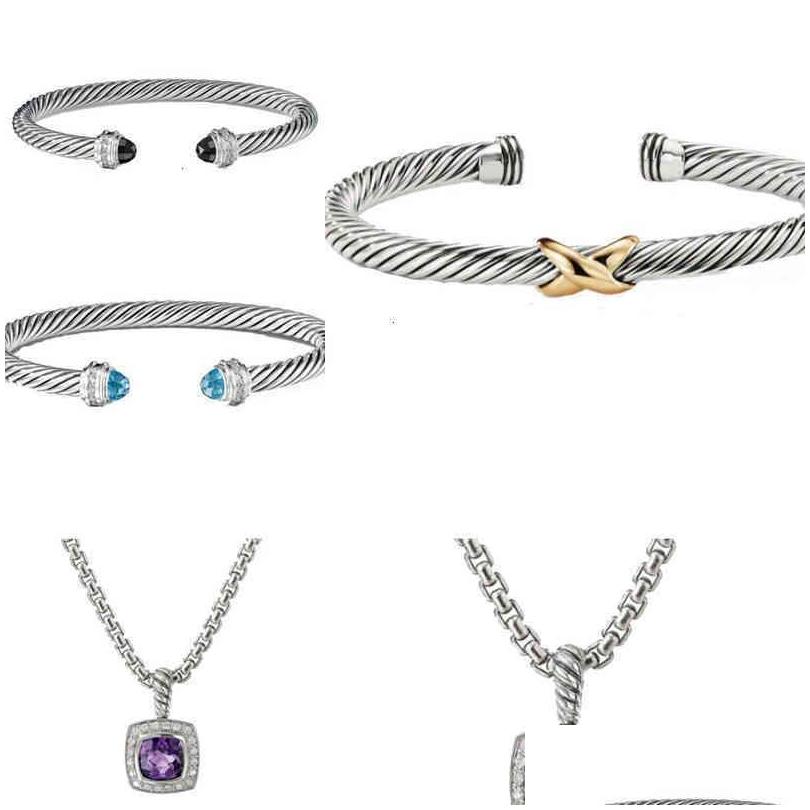 Bangle Necklace Dy Jewelrys Bracelet Sliver Mens Womens Platinum Pearl Head Fashion Versatile Twist Bracelets Jewelry Plated Twisted Dhaov
Bangle Necklace Dy Jewelrys Bracelet Sliver Mens Womens Platinum Pearl Head Fashion Versatile Twist Bracelets Jewelry Plated Twisted Dhaov