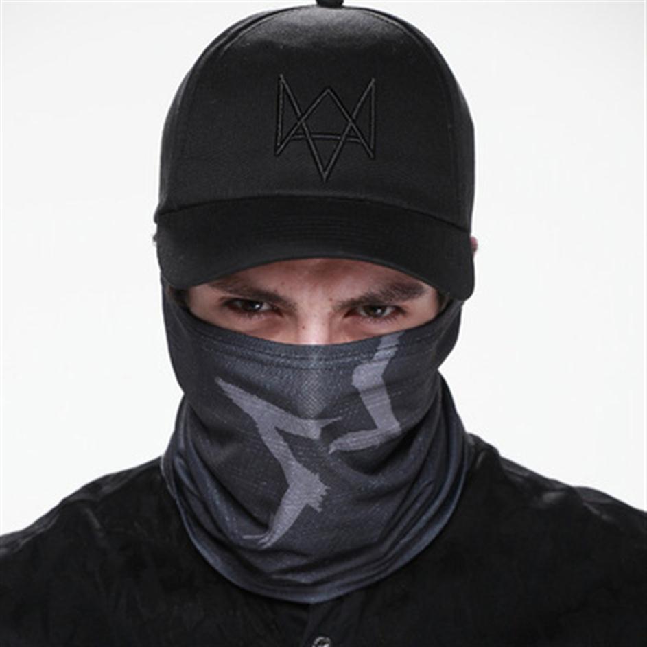 Watch Dogs Aiden Pearce MASK Cap Cotton Hat Set Costume Cosplay Hat Mens 6 Panel Tactique Baseball Caps317h1425789