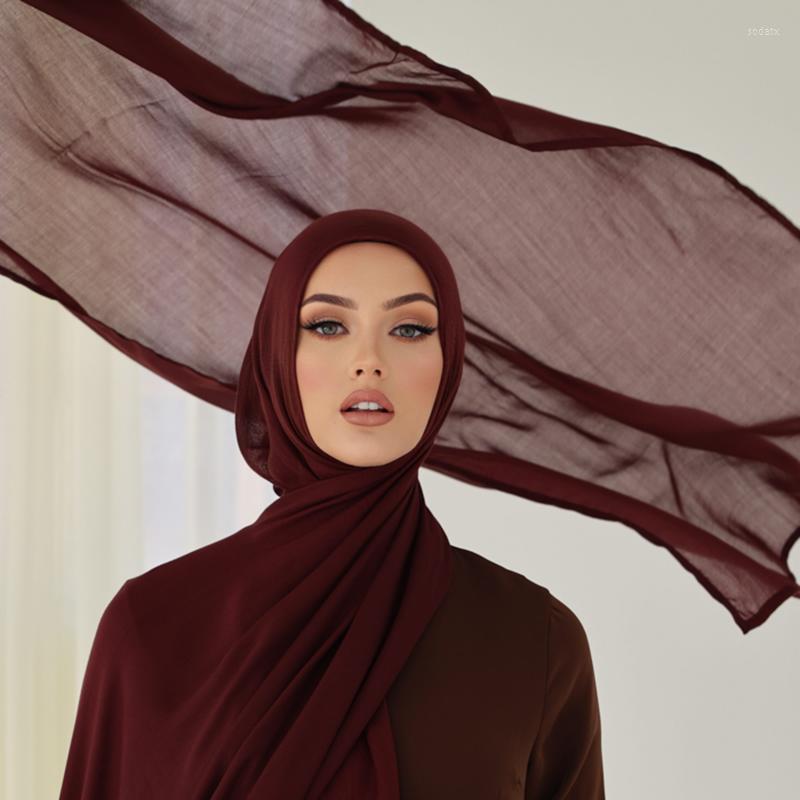 Scarves Plain Modal Hijabs Muslim Soft Viscose Voile Scarfs Fashion Women Shawls For Lady