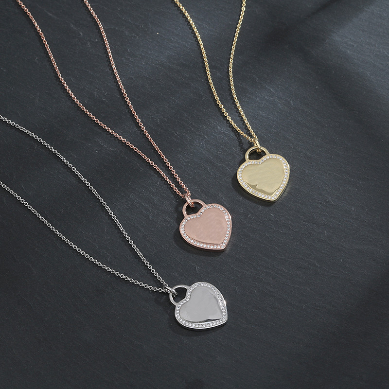 Fashion Luxury Beaded necklace return to heart tag series jewelry designer gold silver rose with diamonds necklaces party jewellery Valentine's Day gift with box
Fashion Luxury Beaded necklace return to heart tag series jewelry designer gold silver rose with diamonds necklaces party jewellery Valentine's Day gift with box