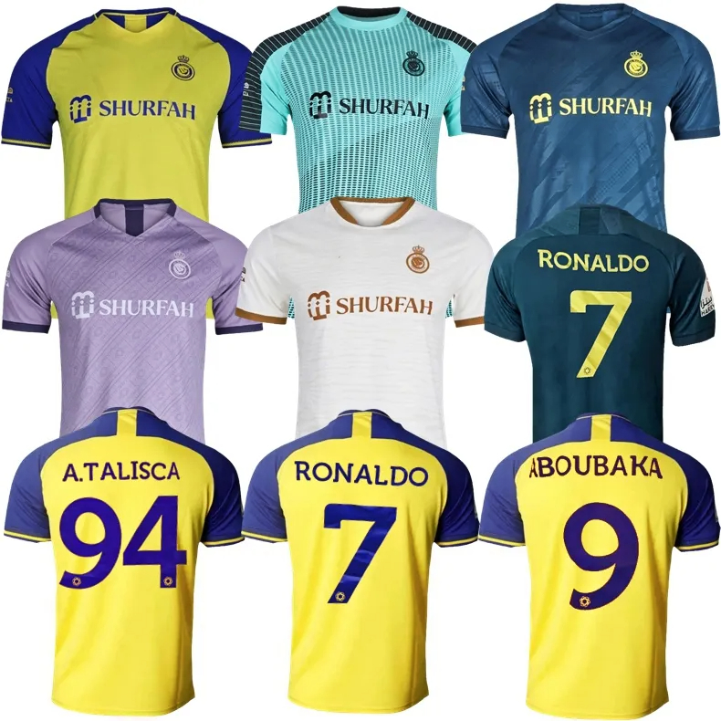 2022 2023 Al Nassr soccer jerseys 22/23 Shabab Saudi Talisca Gonzalo Martinez GHAREEB Luiz Gustavo Aboubakar Ronaldo The International Home Away Al-Nasr, 22 23 goalkeeper jersey
2022 2023 Al Nassr soccer jerseys 22/23 Shabab Saudi Talisca Gonzalo Martinez GHAREEB Luiz Gustavo Aboubakar Ronaldo The International Home Away Al-Nasr, 22 23 goalkeeper jersey