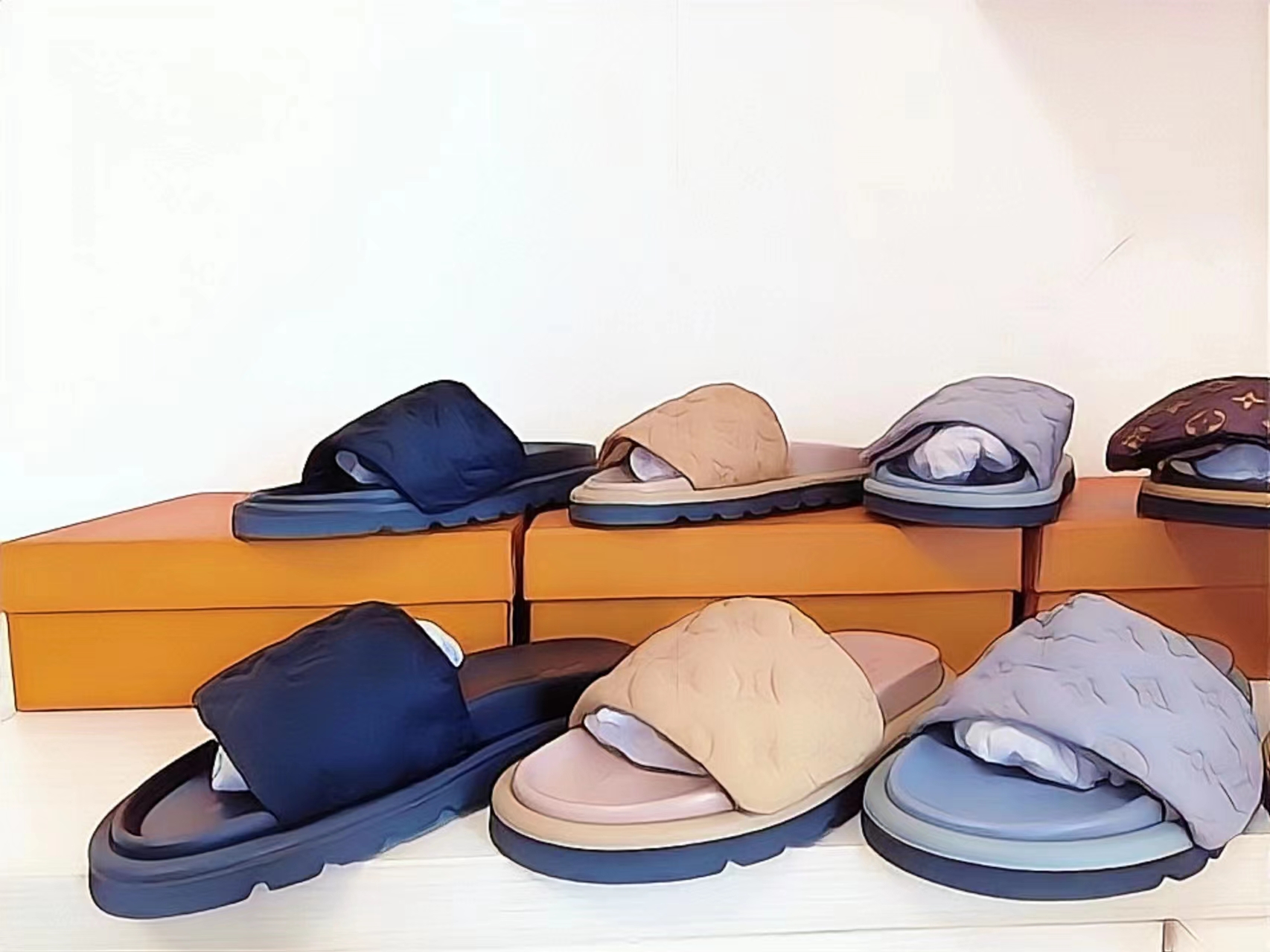 Designers Pool Pillow Mules Women Sandals Sunset Flat Comfort Mules Padded Front Strap Slippers Fashionable Easy-to-wear Style Slides
Designers Pool Pillow Mules Women Sandals Sunset Flat Comfort Mules Padded Front Strap Slippers Fashionable Easy-to-wear Style Slides