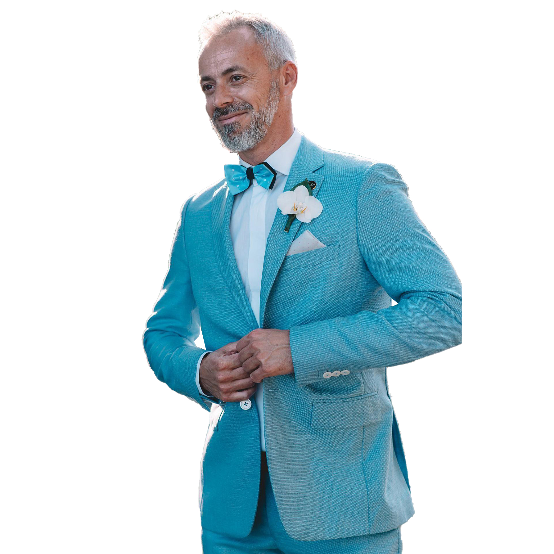 Gentleman Mint Green Wedding Tuxedos 2 Pieces Linen Peaked Lapel Outfits Wedding Pants Sets Business Formal Wear