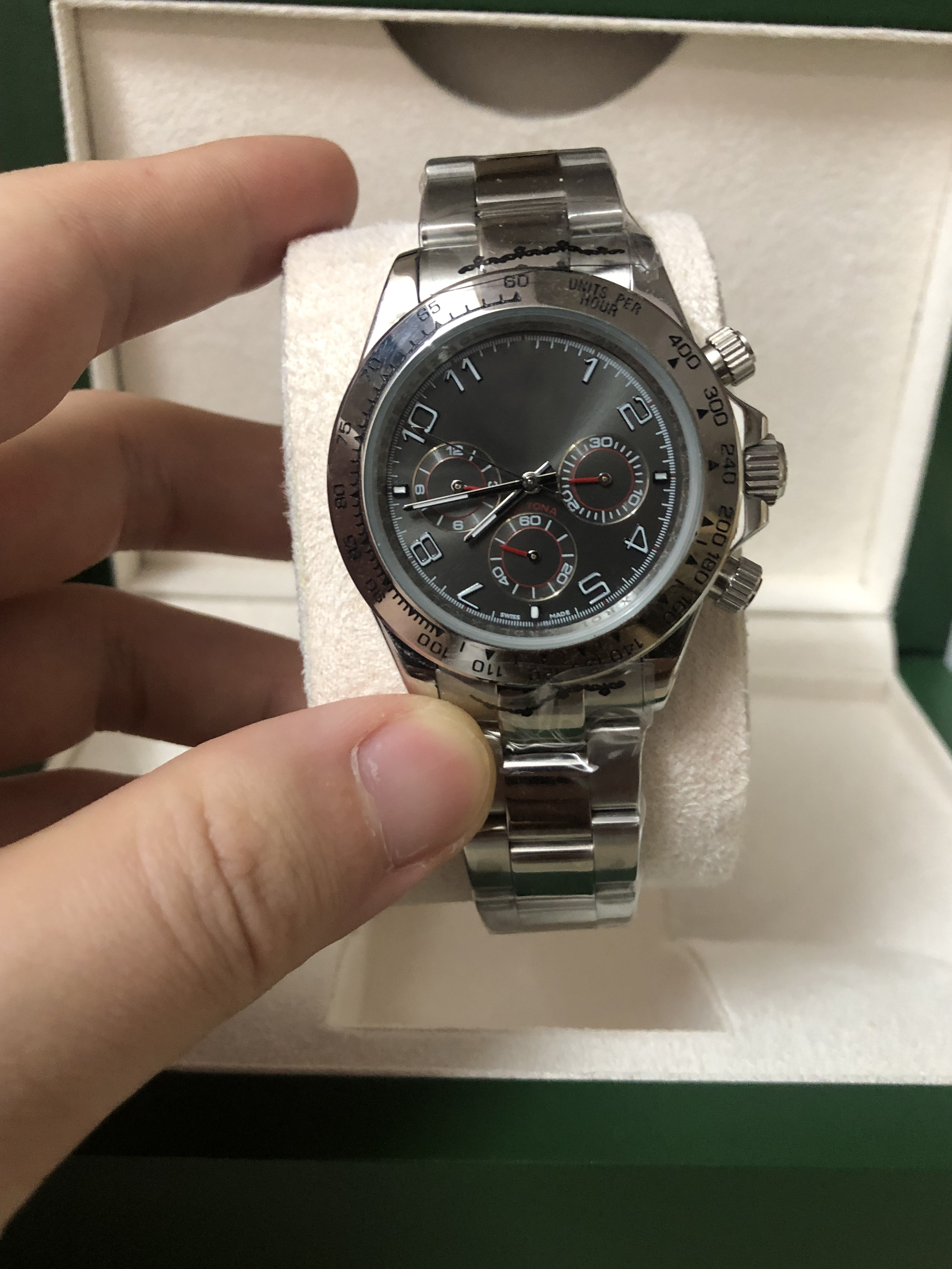 With Original Box Wristwatches Sapphire 40mm 116509 Automatic Mechanical Mens Men's Watch Watches No Chronograph GRAY Dial 2023
With Original Box Wristwatches Sapphire 40mm 116509 Automatic Mechanical Mens Men's Watch Watches No Chronograph GRAY Dial 2023