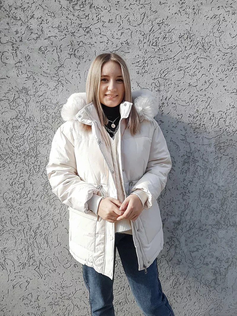 Women's Down Parkas IN Cotton Padded Fur Parka Big Collar Winter Jacket Women Thick Warm Female Outerwear 230107