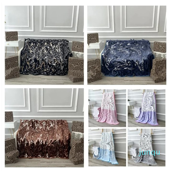 Designs Designer Blanket Classic Design Delicate Conditioning Car Travel Bath Towel Soft Winter Fleece Shawl Throw Blankets