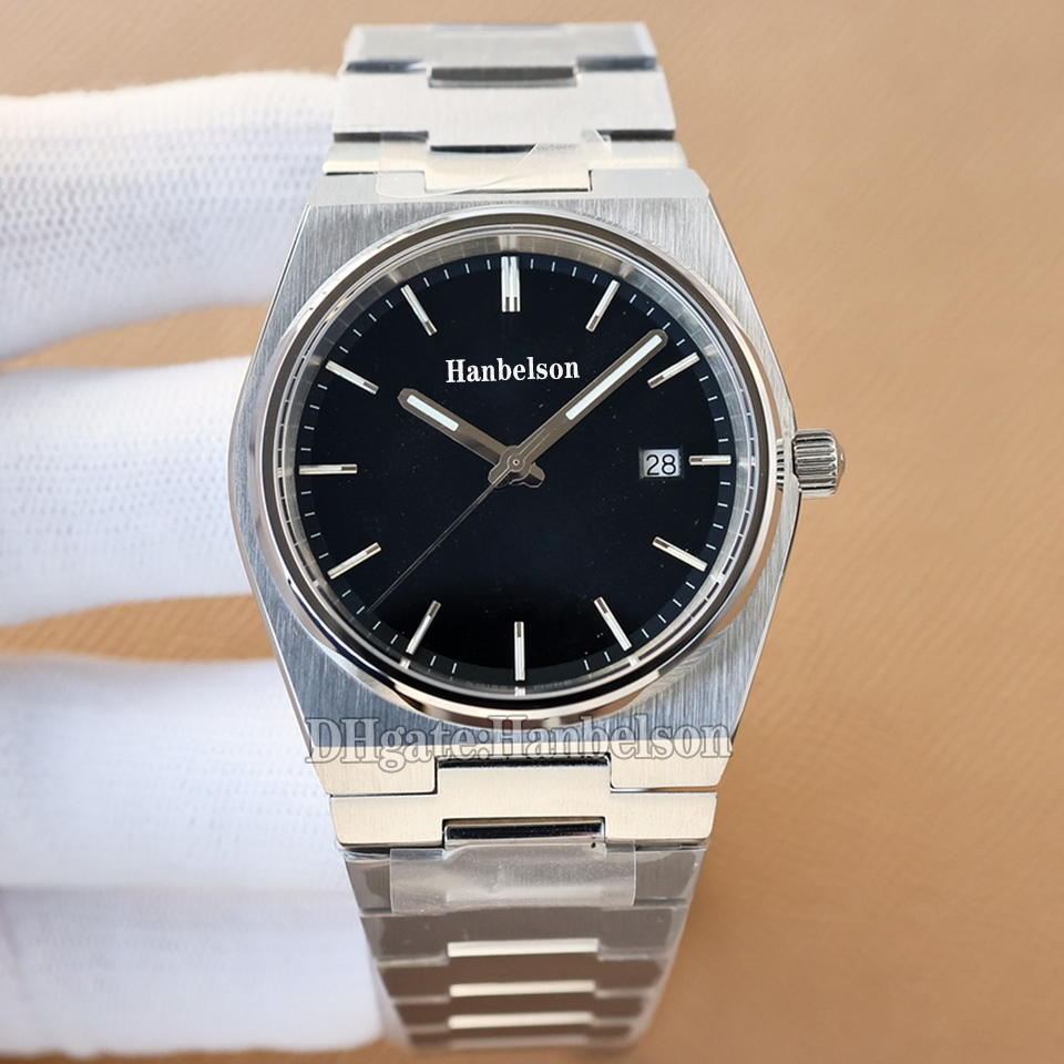4 colors Couple Watch black face Luminous dial Quartz Movement Steel strap Wristwatches Mens Watches 40mm Ladies 35MM
