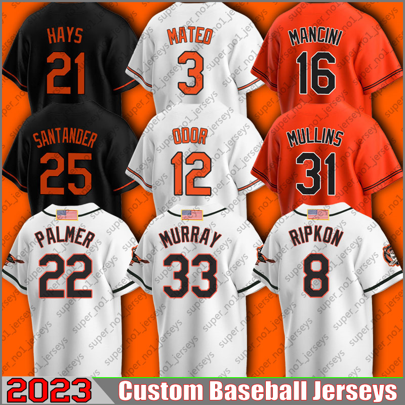 Baltimores 8 Cal Ripken Jr Baseball Jersey Eddie Murray Anthony Santander Ryan Mountcastle Austin Hays Jerseys Cedric Mullins Ramon Urias Jorge Mateo Rougned Odor