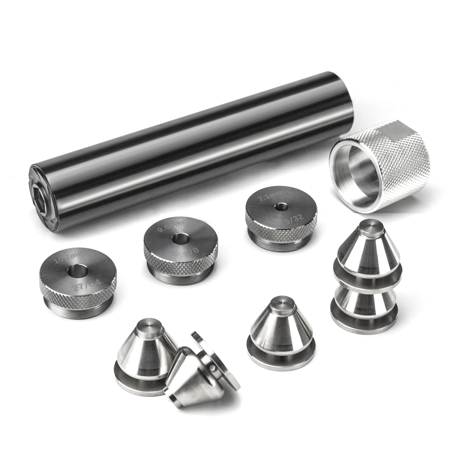 Fuel Filter Baffle Cup Stainless Steel Drill Jig Guide Fixture and 8''L 1.58''OD Fuel Filter 1.375x24 Tube Solvent Trap 5pcs SS Spade Cups
Fuel Filter Baffle Cup Stainless Steel Drill Jig Guide Fixture and 8''L 1.58''OD Fuel Filter 1.375x24 Tube Solvent Trap 5pcs SS Spade Cups