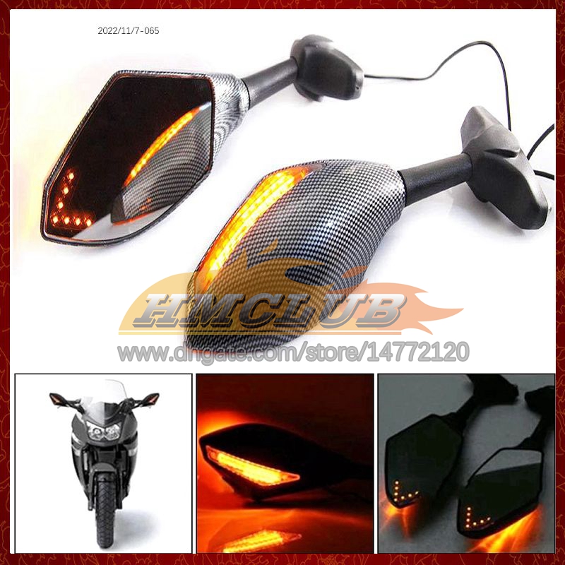 2 X Motorcycle LED Turn Lights Side Mirrors For KAWASAKI NINJA ZZR1400 1400 ZZR-1400 2006 2007 2008 2009 2010 2011 Carbon Turn Signal Indicators Rearview Mirror 6 Color
2 X Motorcycle LED Turn Lights Side Mirrors For KAWASAKI NINJA ZZR1400 1400 ZZR-1400 2006 2007 2008 2009 2010 2011 Carbon Turn Signal Indicators Rearview Mirror 6 Color