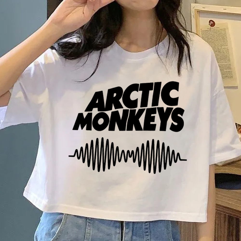 Women s T Shirt Arctic Monkeys Clothe Manga Casual 2023 Y2k White Female 230106