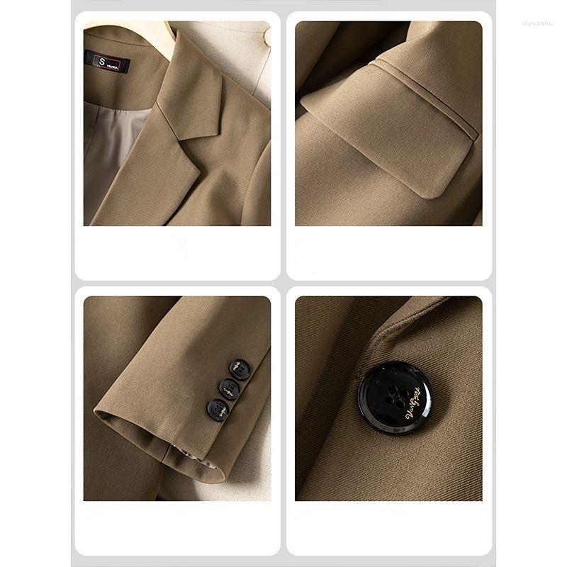 Women's Suits Blazers Femme Women's Black Blazer Long Sleeve Jacket High-end Luxury Designer Clothing Coats Tops Office Women