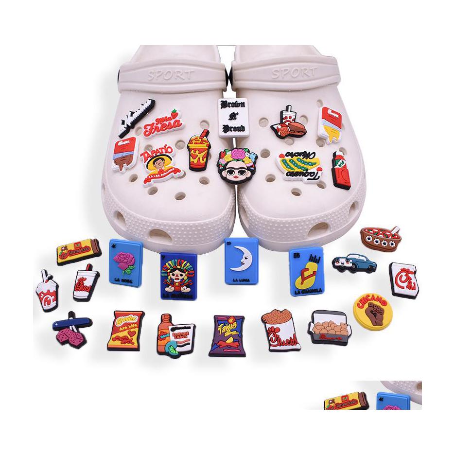 Shoe Parts Accessories Wholesale Mexican Croc Charms Buckle Clog Buttons Pins Wristband Bracelet Decoration Kids Teen Adty Party D Dhnie, Red
Shoe Parts Accessories Wholesale Mexican Croc Charms Buckle Clog Buttons Pins Wristband Bracelet Decoration Kids Teen Adty Party D Dhnie, Red