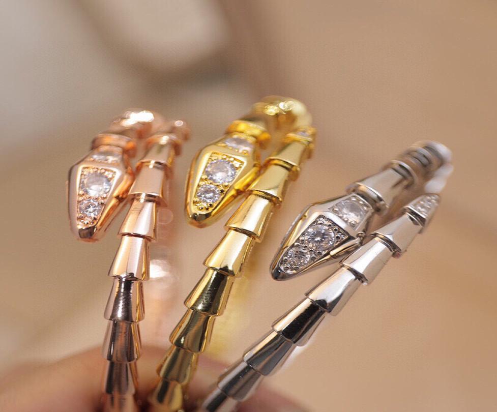 Designer Women Serpent Diamond Bangle Bracelet Luxurys Designers Bracelets Italy Brand Lady 18K Gold Snakehead Scale Diamonds Luxu8671435
Designer Women Serpent Diamond Bangle Bracelet Luxurys Designers Bracelets Italy Brand Lady 18K Gold Snakehead Scale Diamonds Luxu8671435