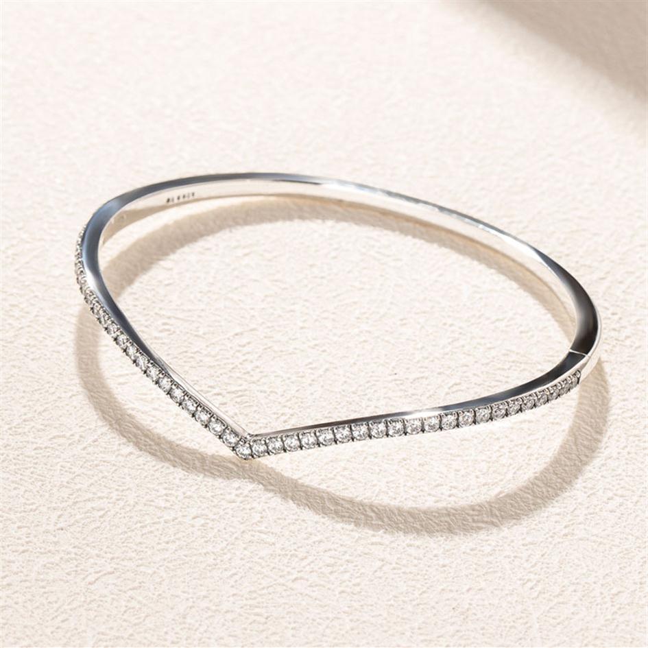 CZ diamond Sparkling Wishbone Bangle Bracelet Set Real Sterling Silver Women Wedding Jewelry with Original Box For pandora girlfriend G260y
CZ diamond Sparkling Wishbone Bangle Bracelet Set Real Sterling Silver Women Wedding Jewelry with Original Box For pandora girlfriend G260y