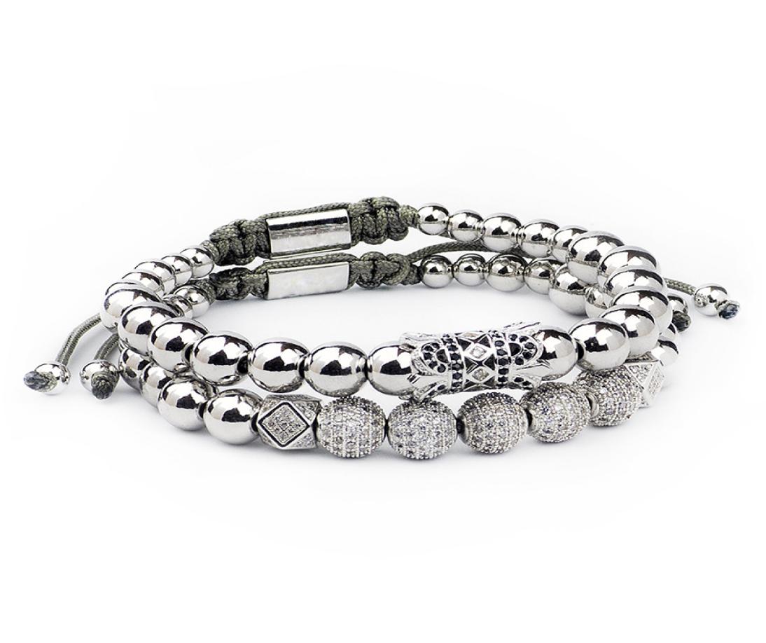 Men bracelet 2pcsSet Luxury Crown Pave Cubic Zirconia Starlight Ball Charms Copper Beads Bangles For Women Gift Valentine039s 2008779
Men bracelet 2pcsSet Luxury Crown Pave Cubic Zirconia Starlight Ball Charms Copper Beads Bangles For Women Gift Valentine039s 2008779