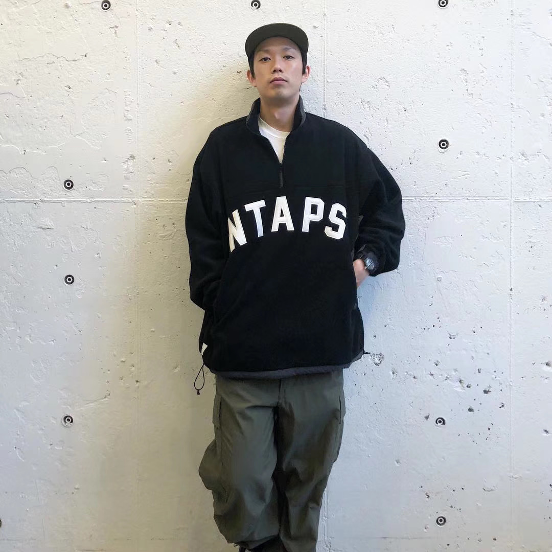 Men s Down Parkas 2023 WTAPS PLAYER 02 JACKET Hifg Quality Half zip fleece pullover jacket WY735 230106