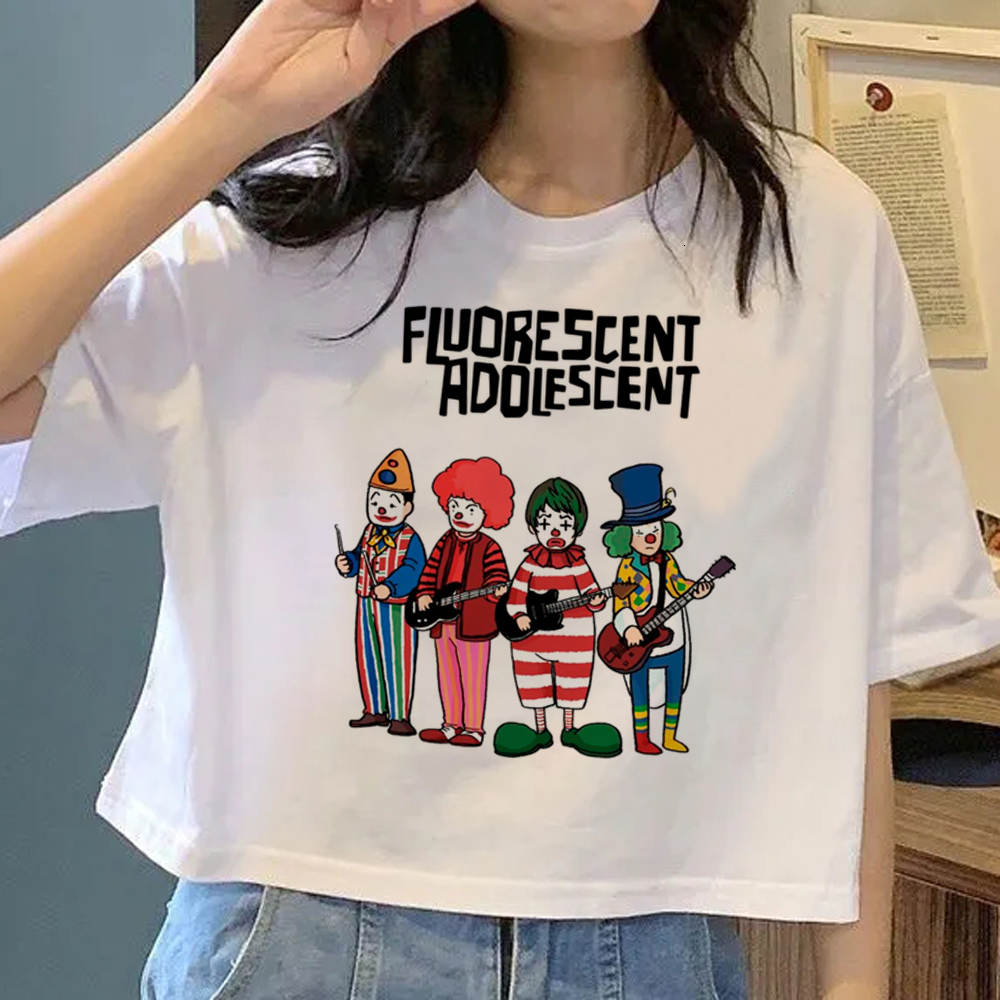 Women s T Shirt Arctic Monkeys Clothe Manga Casual 2023 Y2k White Female 230106
