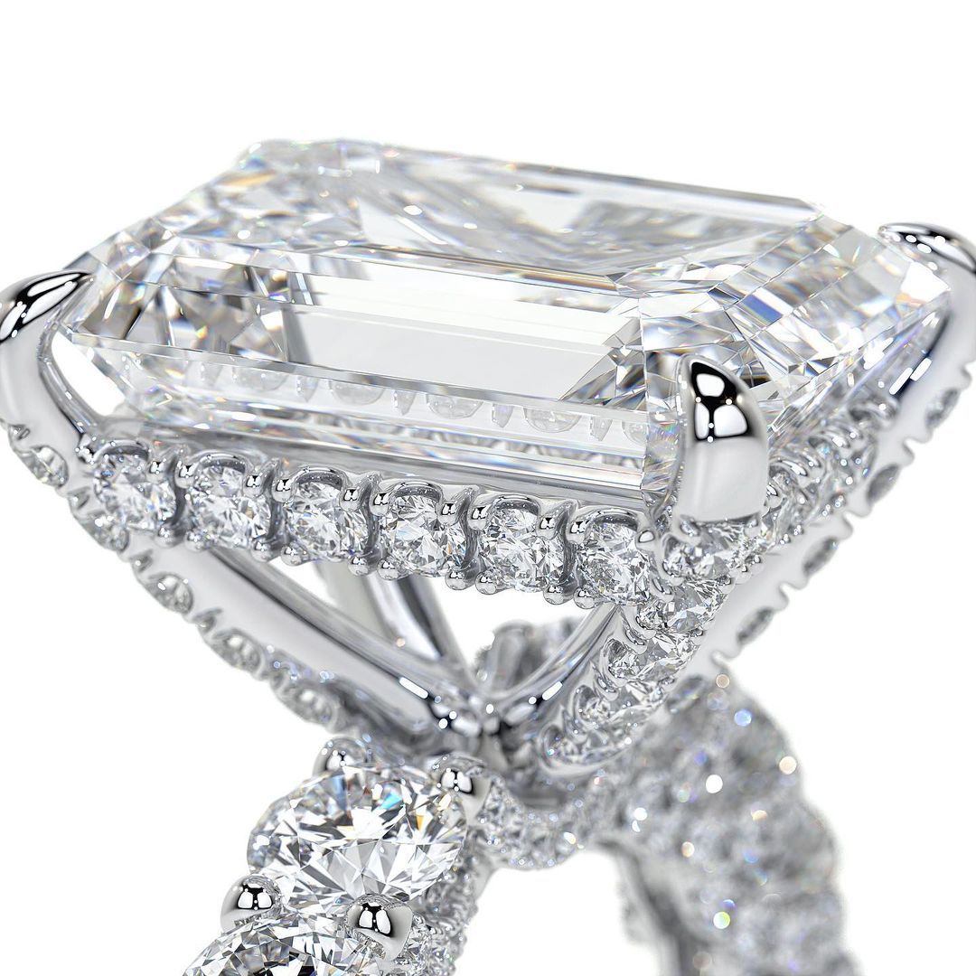 Luxury Princess Cut Diamond 925 Sterling Silver Designer Engagement Ring for Women Lady Anniversary Gift Jewelry Bulk Sell