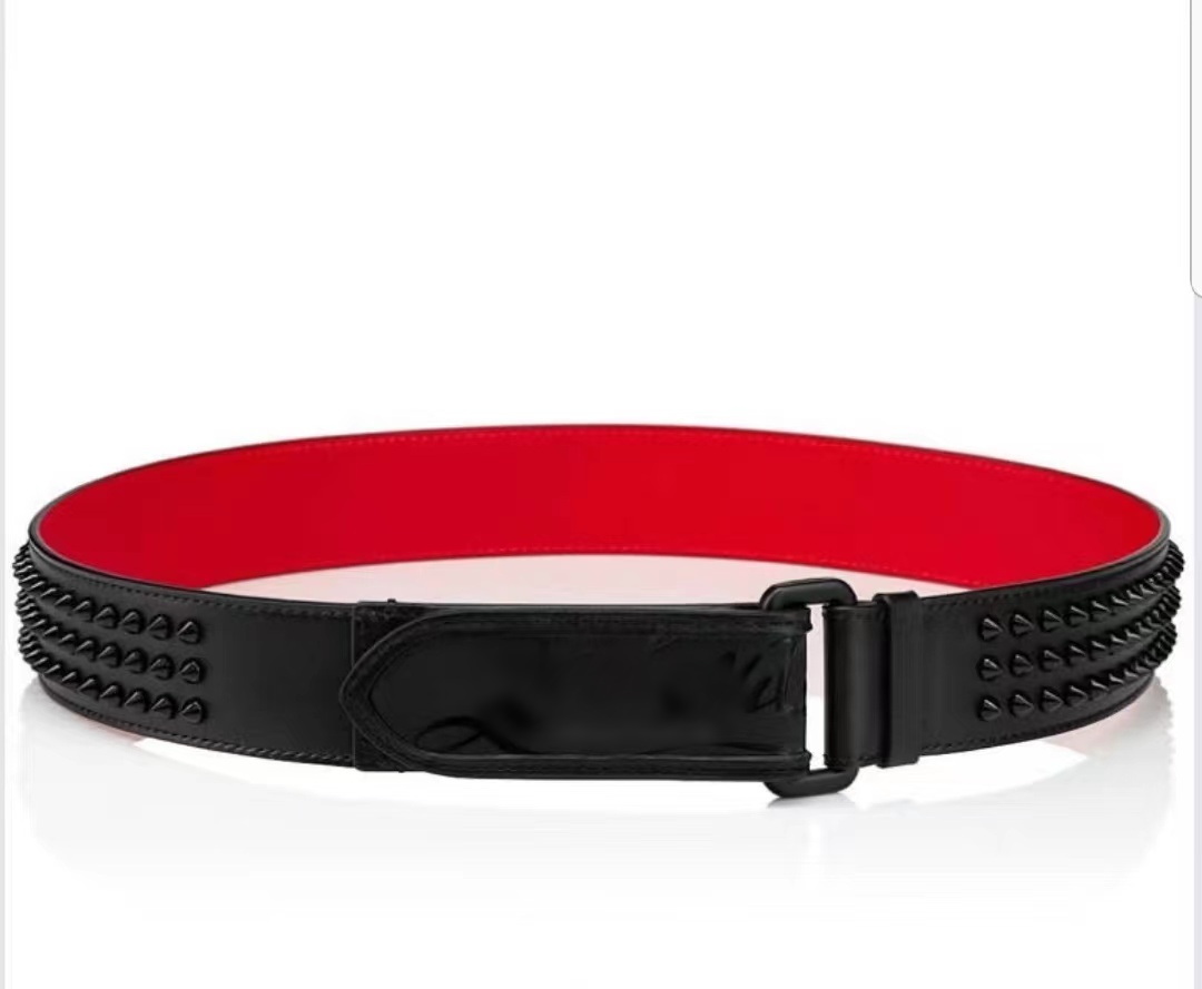 belt for woman ladies womans leather calfskin 38 mm lady wastband christians louboutinlies red bottoms official high en xhd5