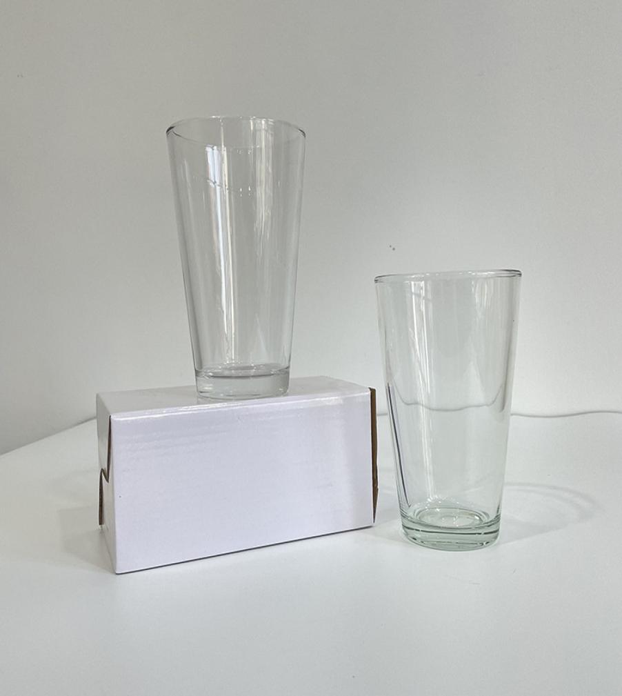 16oz Sublimation Glass Pint Cup Blank Clear Wine Glasses Beer Mug5549518