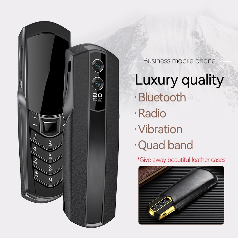Gold Business Cell Phone Unlocked 2G GSM dual sim card Mobile Phones stainless steel body FM Radio bluetooth Dial HD Camera Magic Voice Cellphone Free