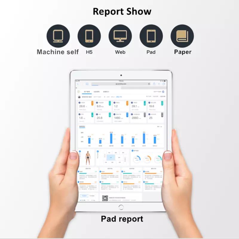 Latest Body Weight Scales smart Body composition analyzer Fat Biochemical Analysis BMI 3D Digital Scan touch screen Machine