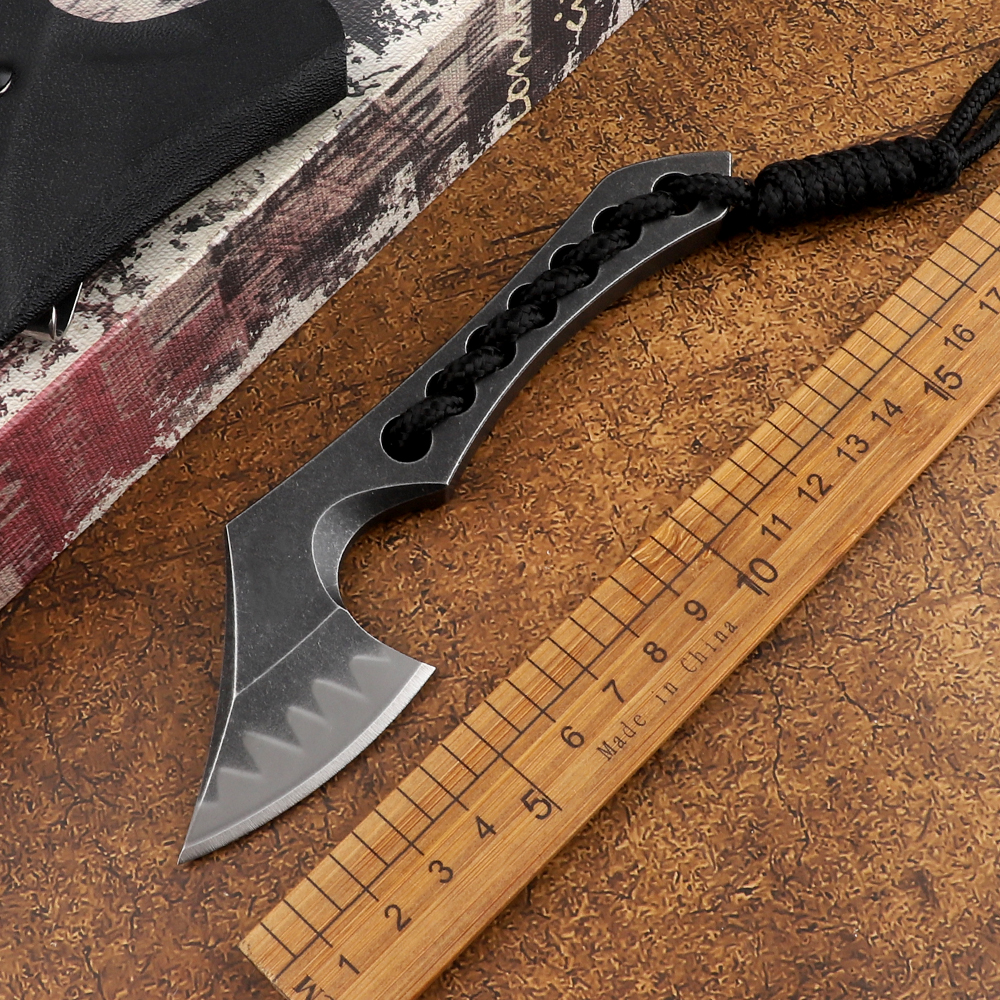 Mini Axe Ttactical Military Survival Gear Knives Army Fixed Blade Self Defense Outdoor Camping Hunting Knife For Men EDC Tool