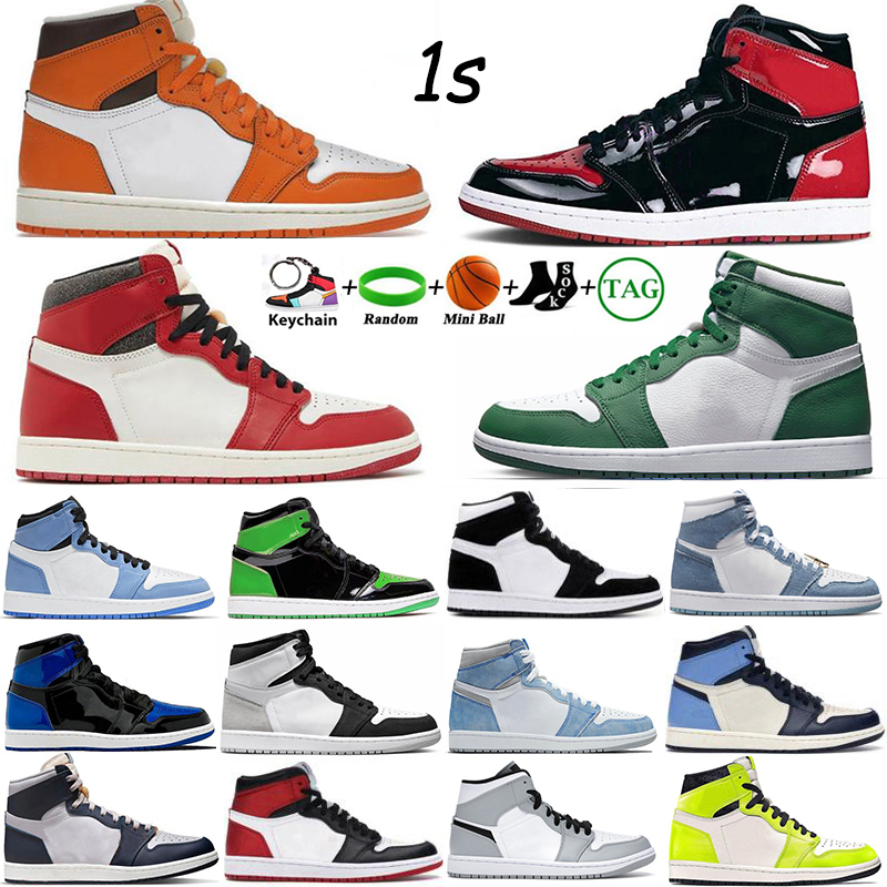 Mens Basketball Shoes Jumpman 1 High OG 1s Bred Patent Lost Found Starfish Gorge Green Stage Haze University Blue Hyper Royal Women Sports
Mens Basketball Shoes Jumpman 1 High OG 1s Bred Patent Lost Found Starfish Gorge Green Stage Haze University Blue Hyper Royal Women Sports