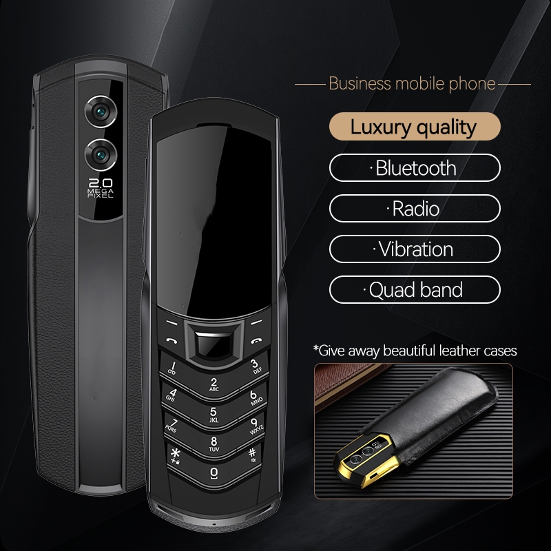 Gold Business Cell Phone Unlocked 2G GSM dual sim card Mobile Phones stainless steel body FM Radio bluetooth Dial HD Camera Magic Voice Cellphone Free