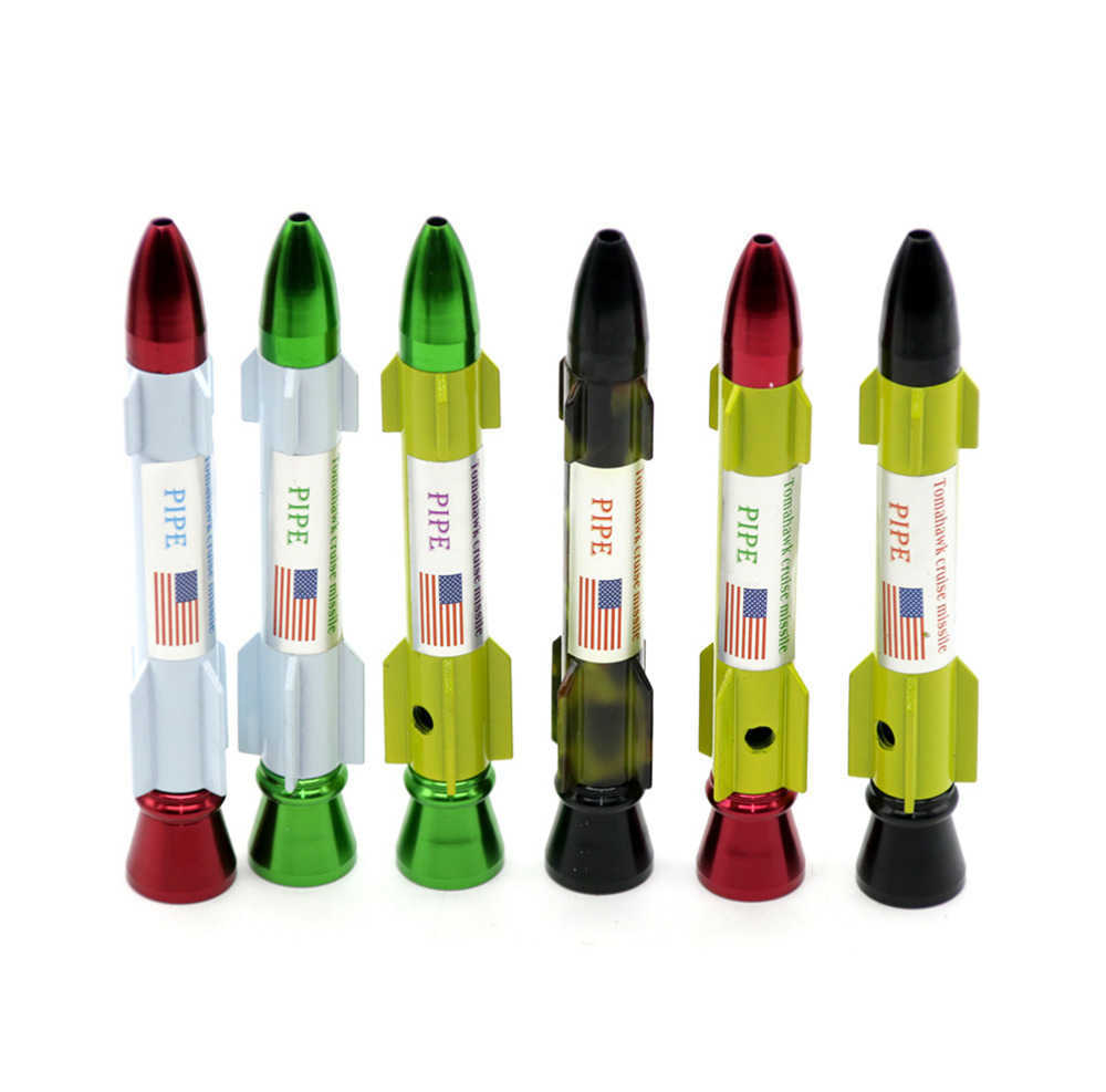 Metal Smoking Pipe length 125mm Wholesale Creative Rocket Molding Mini Pipes Cartoon Portable Water Pipe For Smoke
Metal Smoking Pipe length 125mm Wholesale Creative Rocket Molding Mini Pipes Cartoon Portable Water Pipe For Smoke