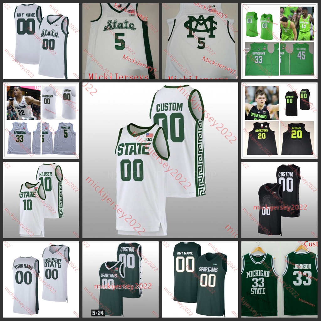 Jaxon Kohler Jaden Akins Michigan State Spartans Basketball Jersey Davis Smith Carson Cooper Trejuan Holloman Nicholas Sanders Jason Whitens Pierre Brooks, Grass green
Jaxon Kohler Jaden Akins Michigan State Spartans Basketball Jersey Davis Smith Carson Cooper Trejuan Holloman Nicholas Sanders Jason Whitens Pierre Brooks, Grass green